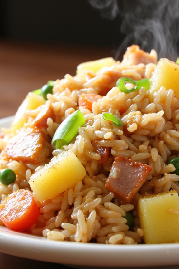 sweet and savory fried rice