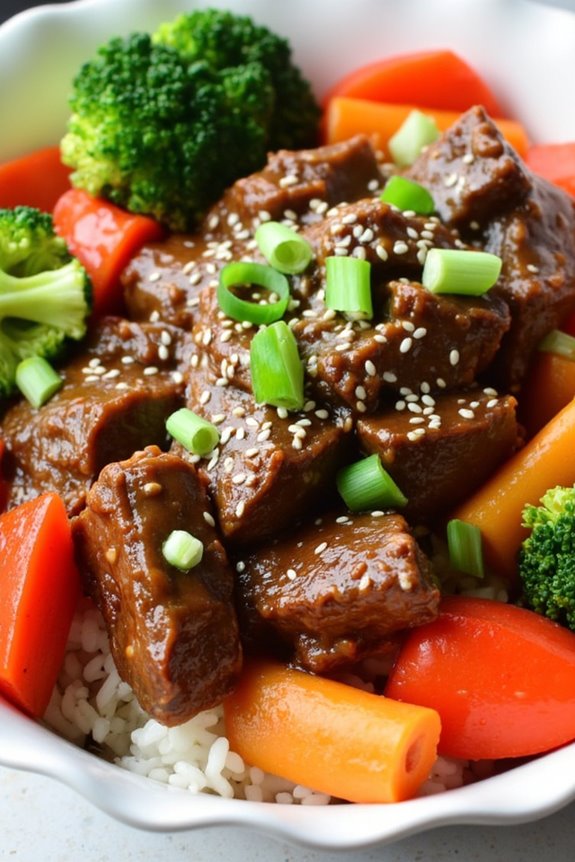 tender beef rich flavors