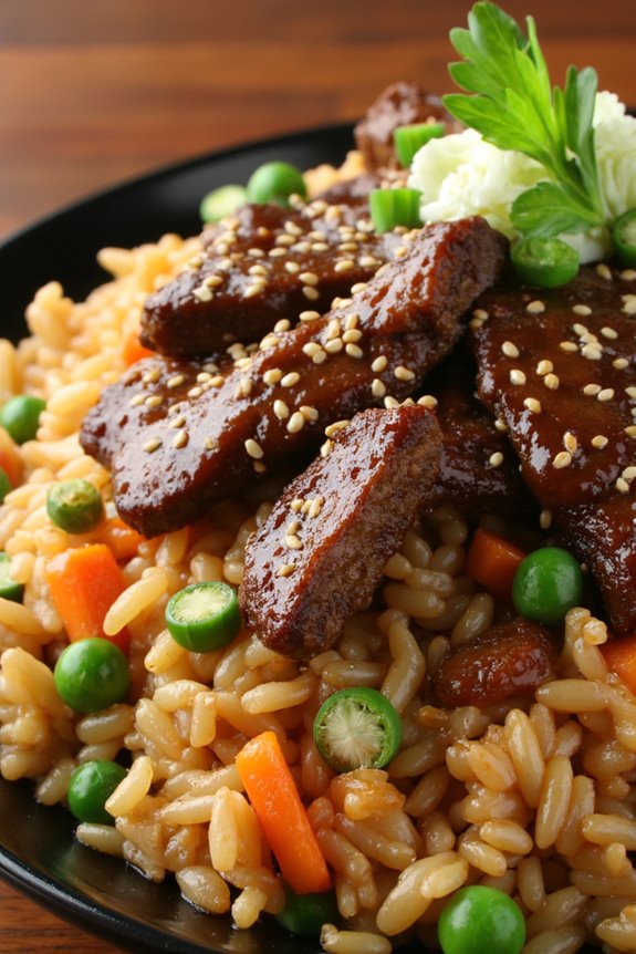 teriyaki beef fried rice recipe