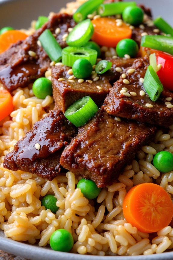 teriyaki beef fried rice
