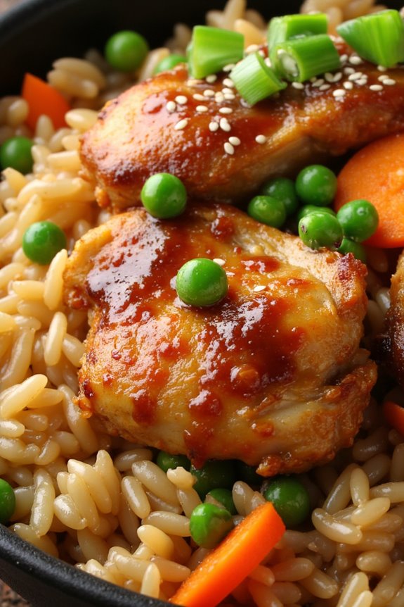 teriyaki chicken rice bake