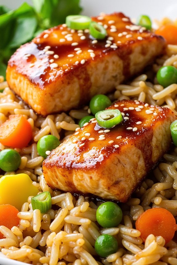 teriyaki salmon fried rice