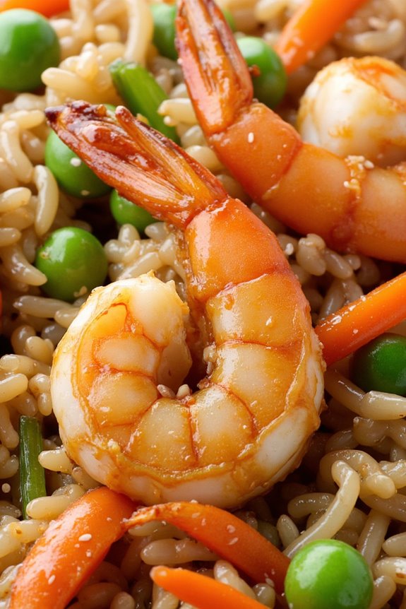 teriyaki shrimp rice delight