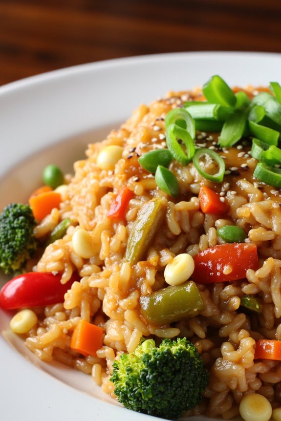teriyaki vegetable fried rice