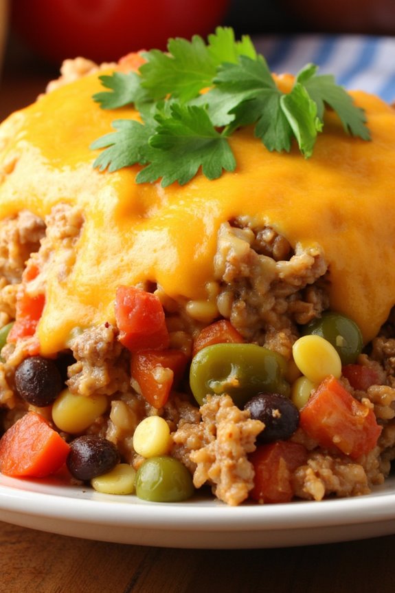 tex mex taco rice casserole