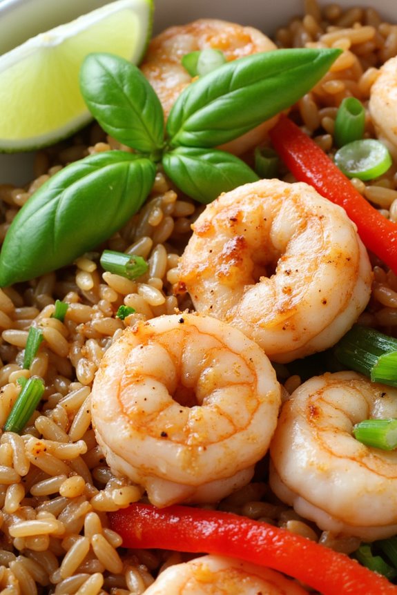 thai basil shrimp fried rice