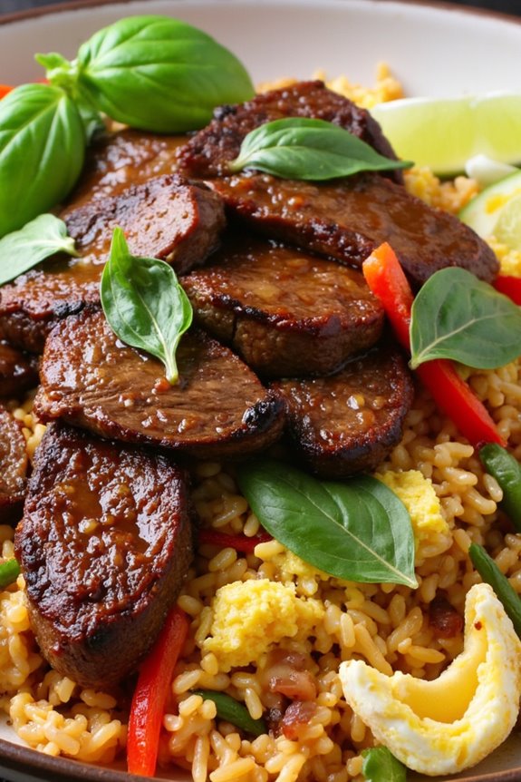thai basil steak fried rice