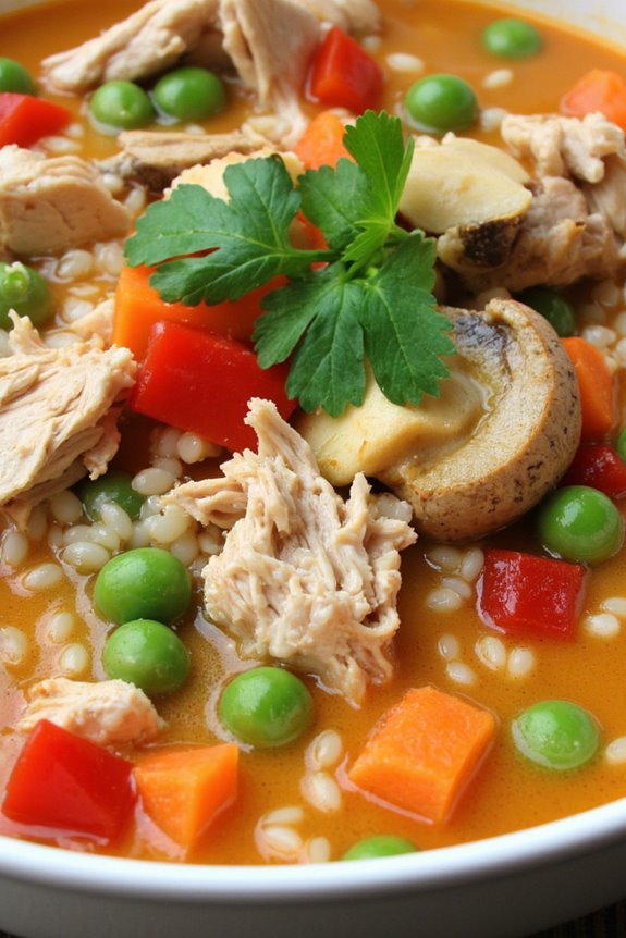 thai chicken wild rice soup