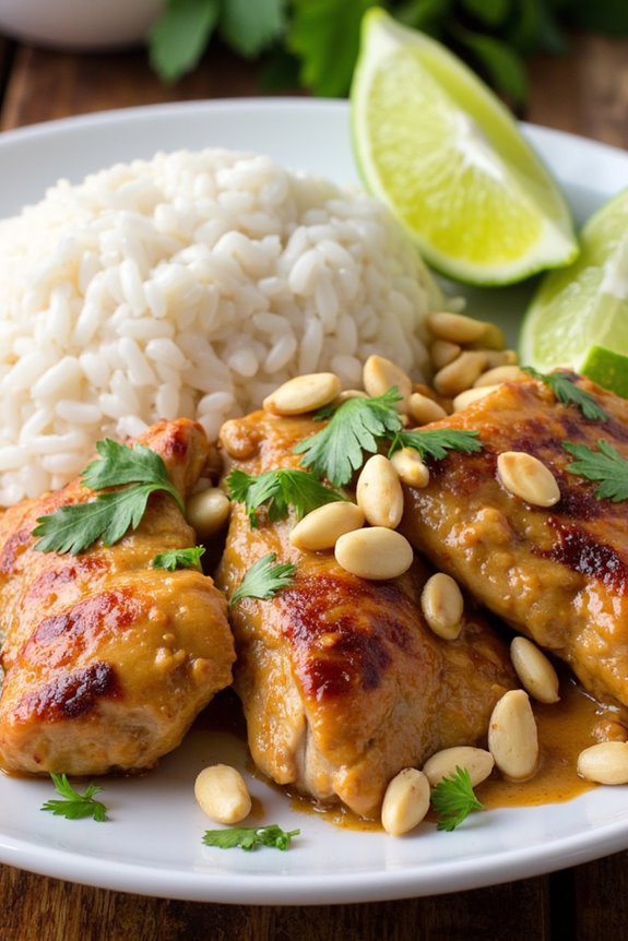 thai peanut chicken recipe