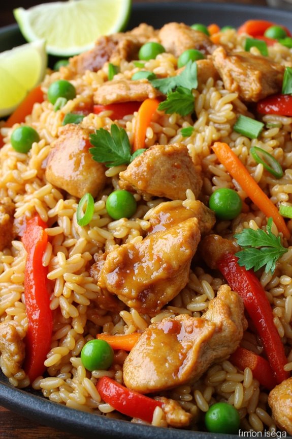 thai teriyaki chicken fried rice