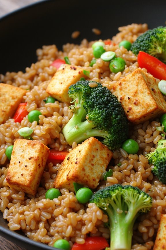 tofu broccoli fried rice recipe