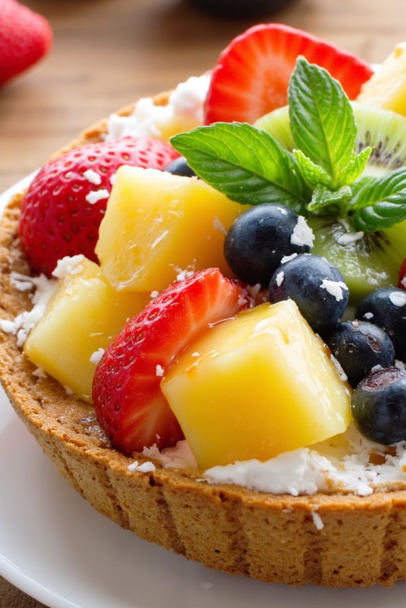 tropical fruit rice cake