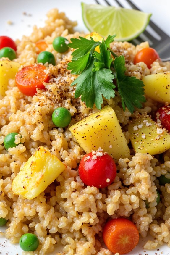 tropical quinoa fried rice