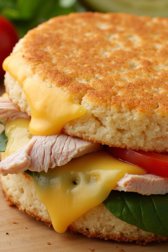 turkey cheese rice cake delight