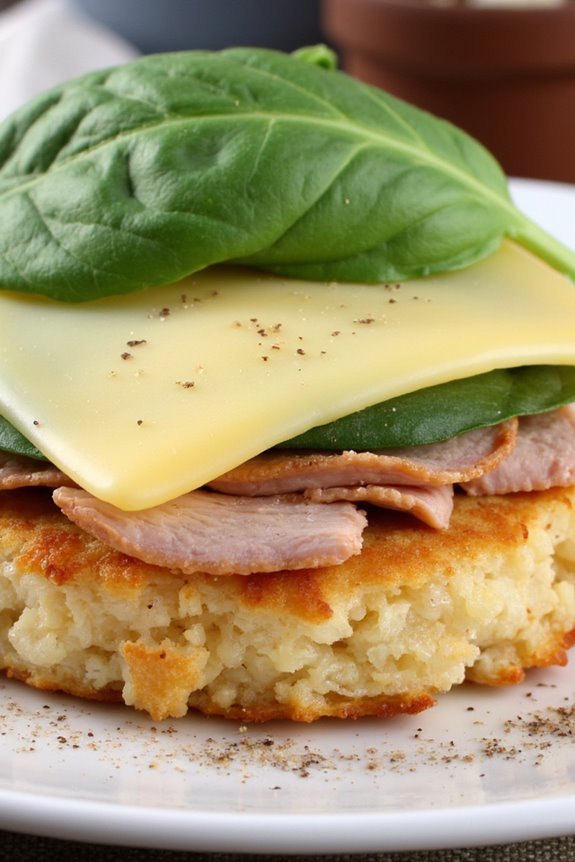 turkey cheese rice cake snack