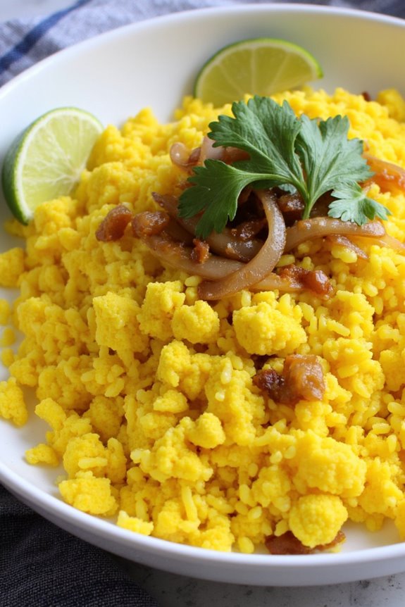 turmeric coconut cauliflower rice