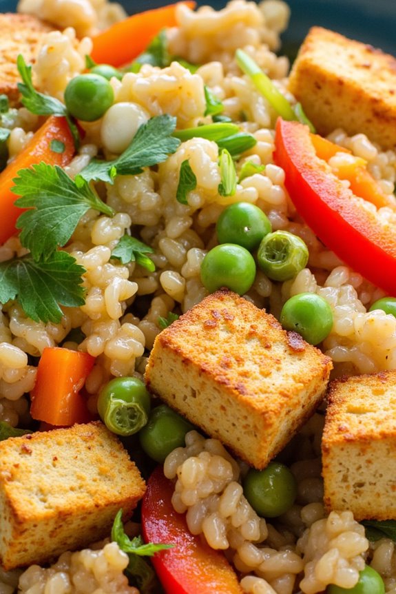 vegan cauliflower fried rice