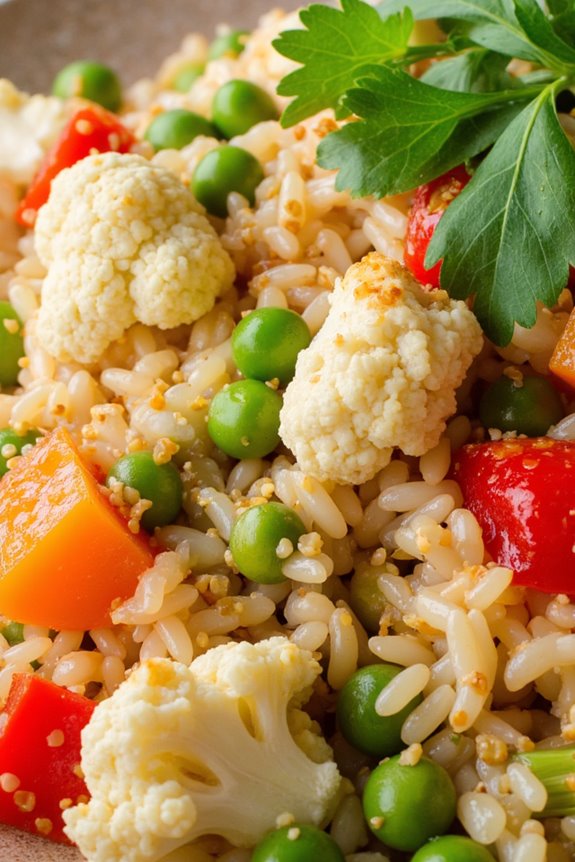 vegan cauliflower fried rice recipe
