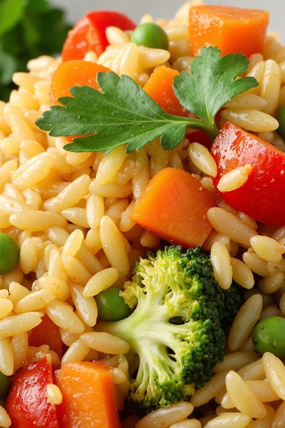 vegetable loaded rice pilaf recipe