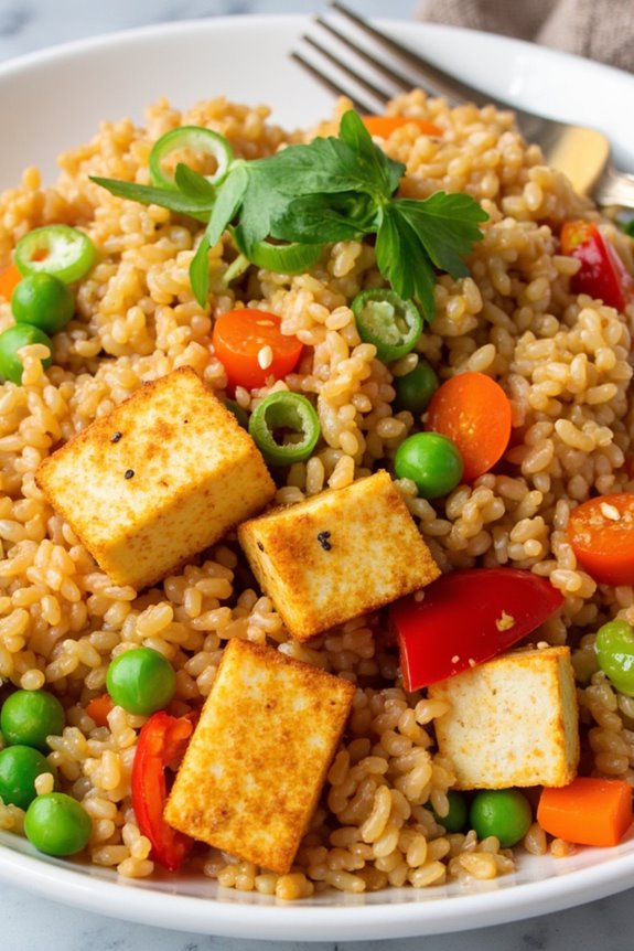 vegetable tofu fried rice