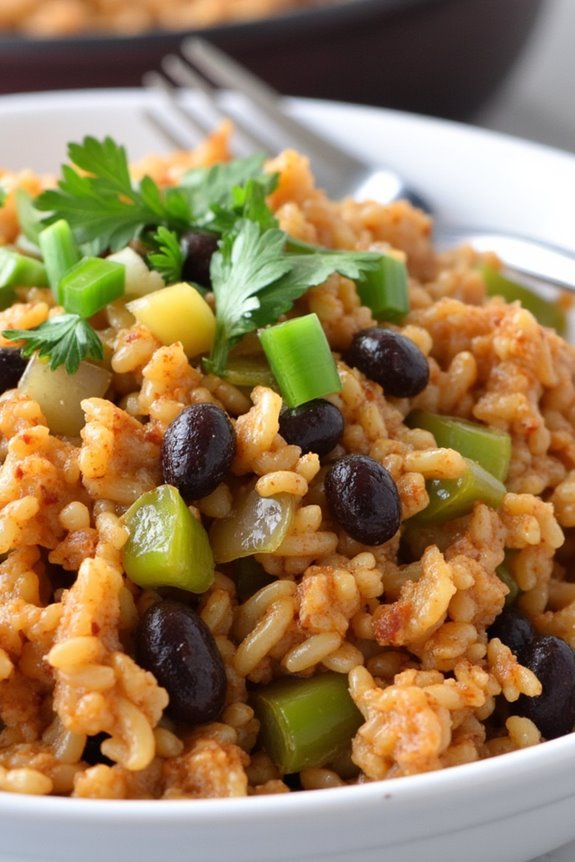 vegetarian cajun dirty rice
