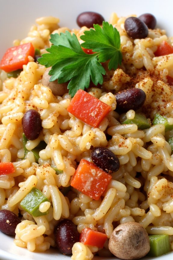 vegetarian creamy dirty rice