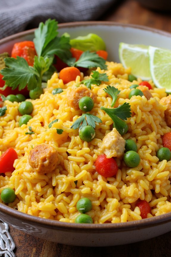 vegetarian curry rice bowl