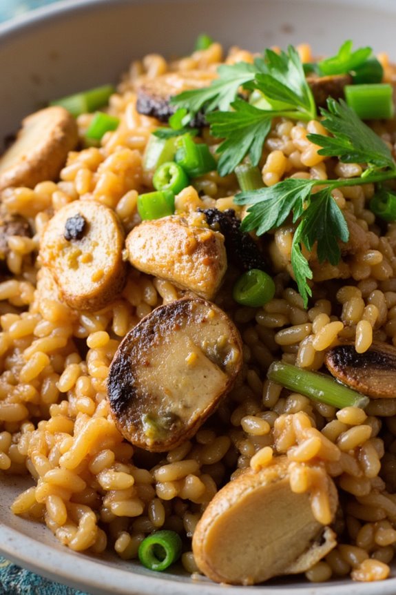 vegetarian dirty rice delight