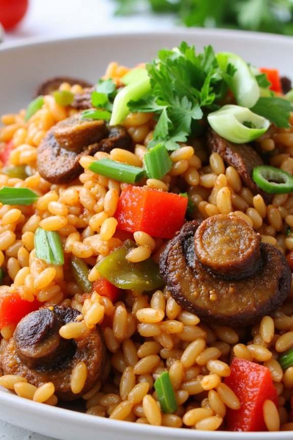 vegetarian dirty rice delight