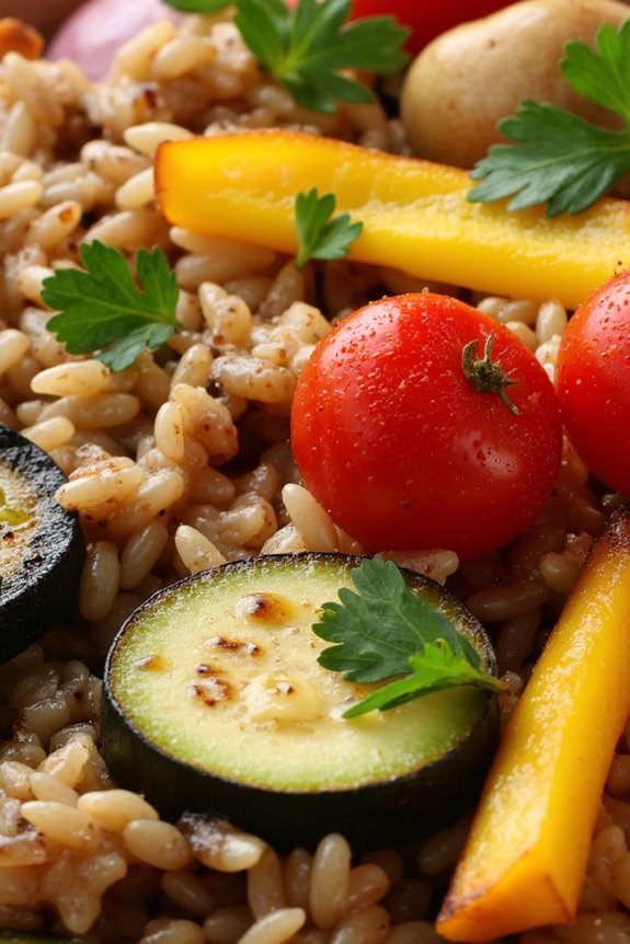 vegetarian roasted rice medley
