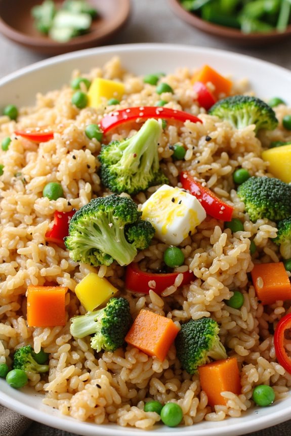 veggie packed quick fried rice