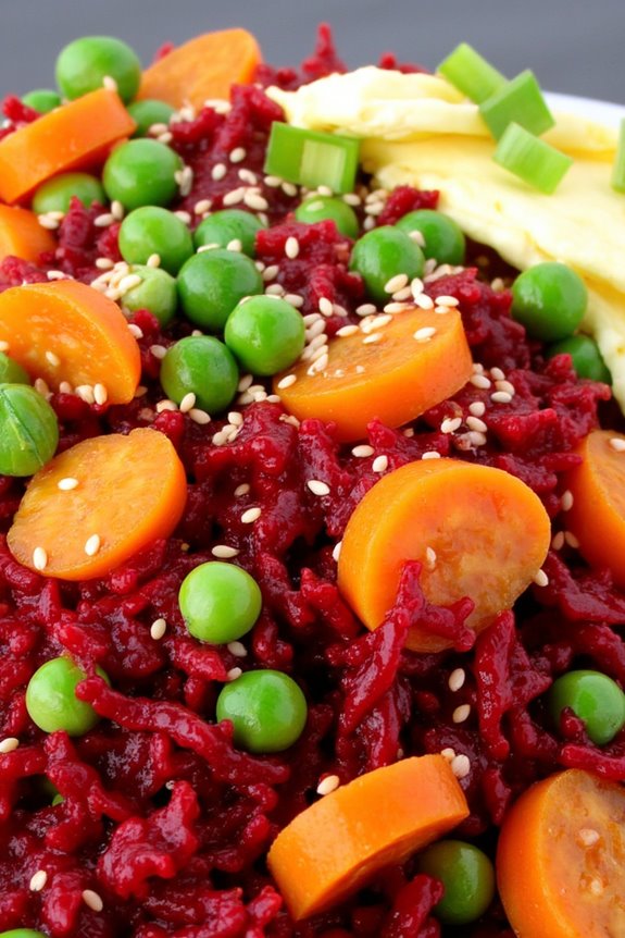 vibrant vegetable fried rice