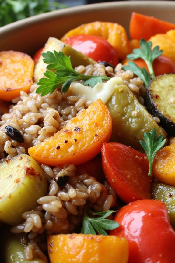 warm wild rice casserole