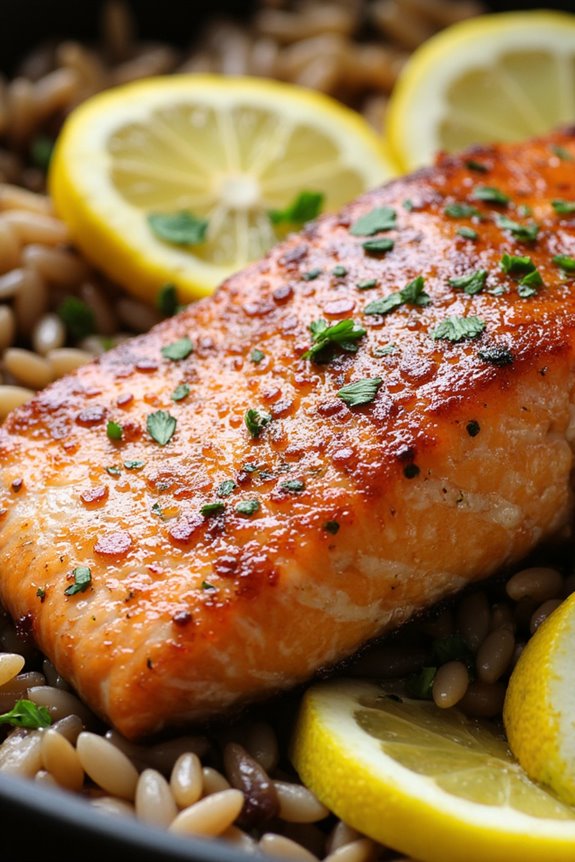 wholesome one pot salmon dish