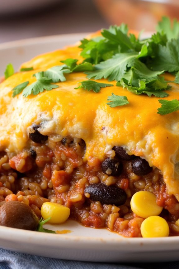 wild rice black bean casserole