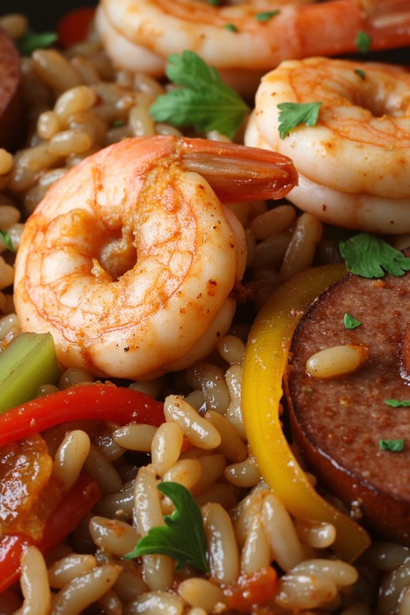 wild rice shrimp jambalaya delight