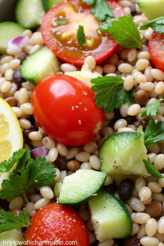 zesty lemon herb rice salad