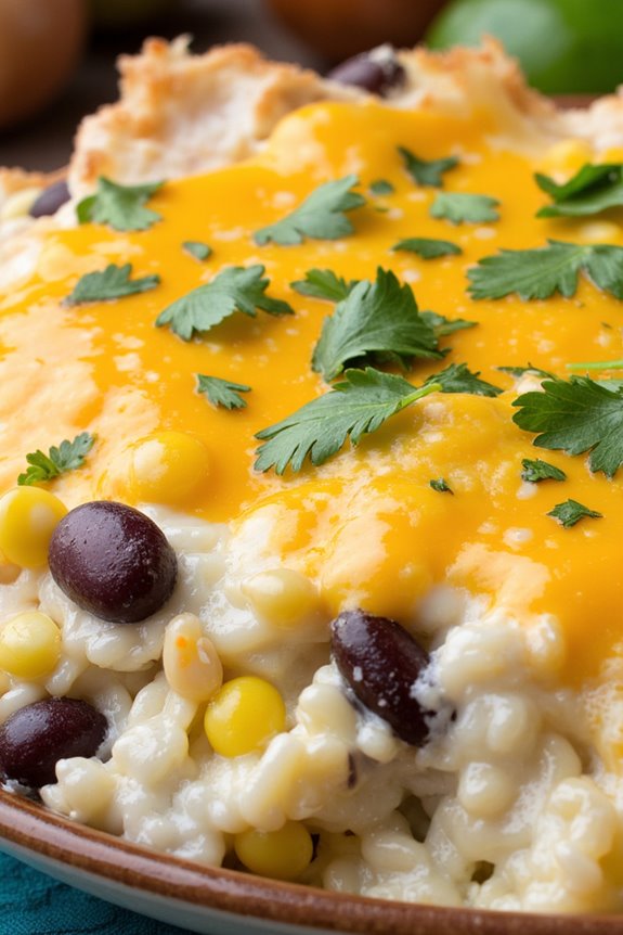 zesty lime cilantro rice casserole