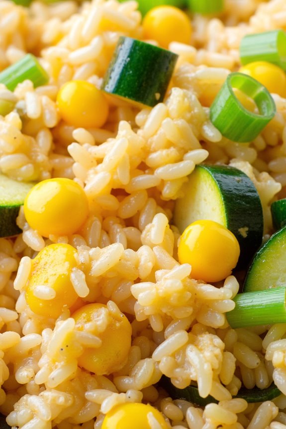 zucchini corn fried rice recipe