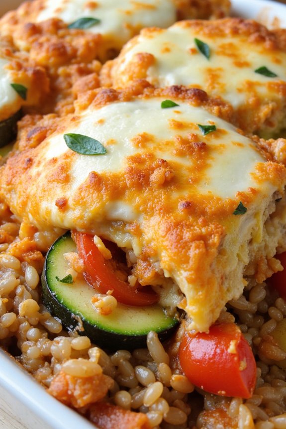 zucchini tomato rice casserole